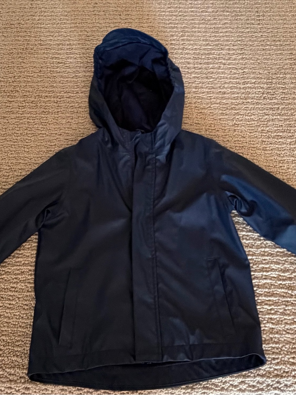 Cat & Jack Dark Navy Hooded Kids Raincoat